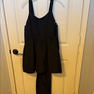 LoveShackFancy Elegant Black Mini Dress